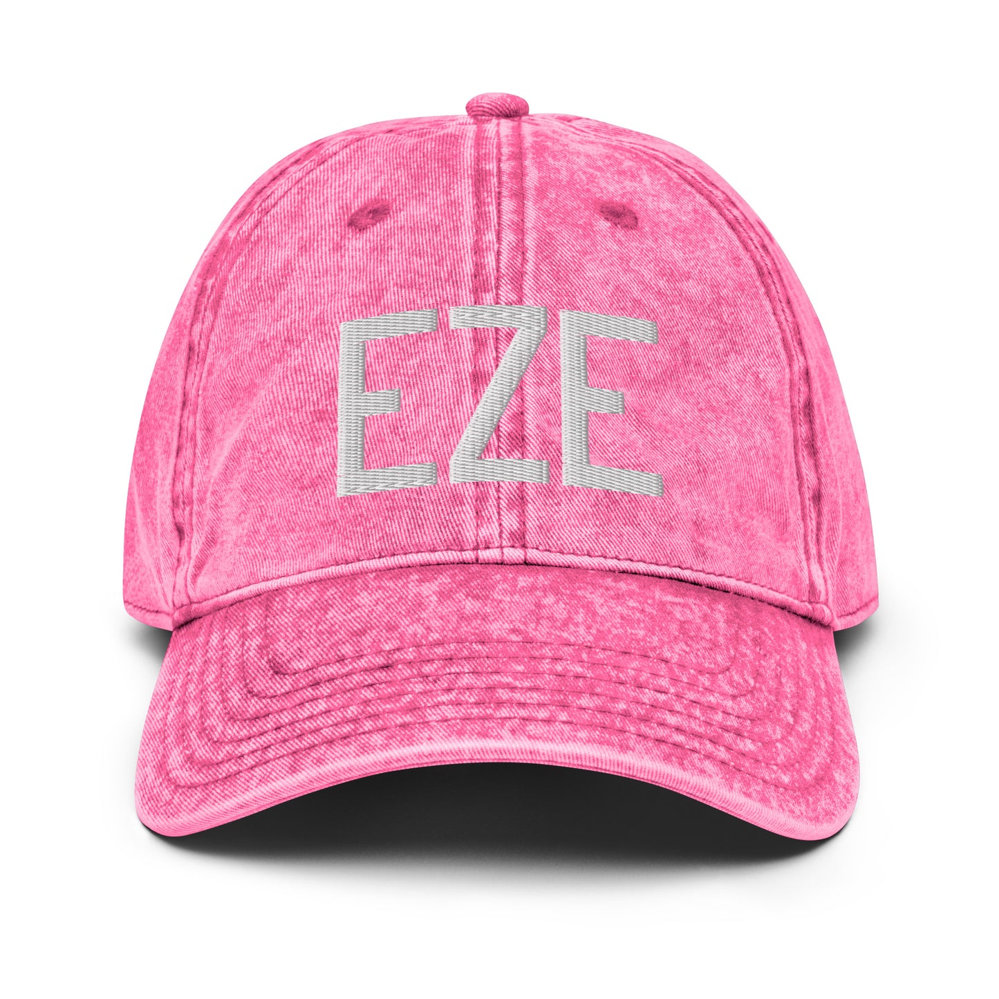 Airport Code Twill Cap - White • EZE Buenos Aires • YHM Designs - Image 25