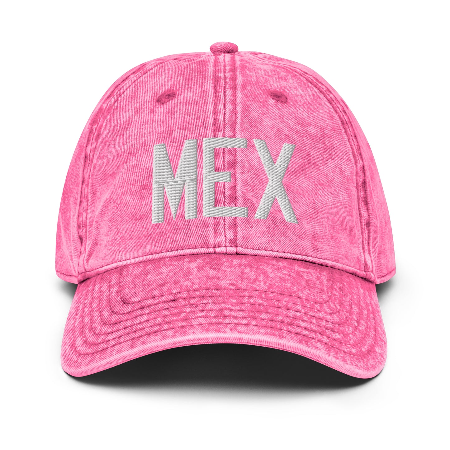 Airport Code Twill Cap - White • MEX Mexico City • YHM Designs - Image 25