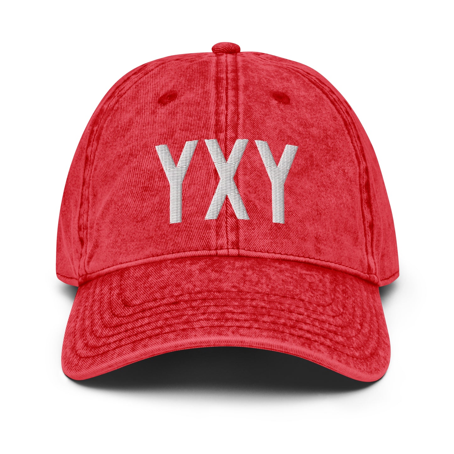 Airport Code Twill Cap - White • YXY Whitehorse • YHM Designs - Image 22