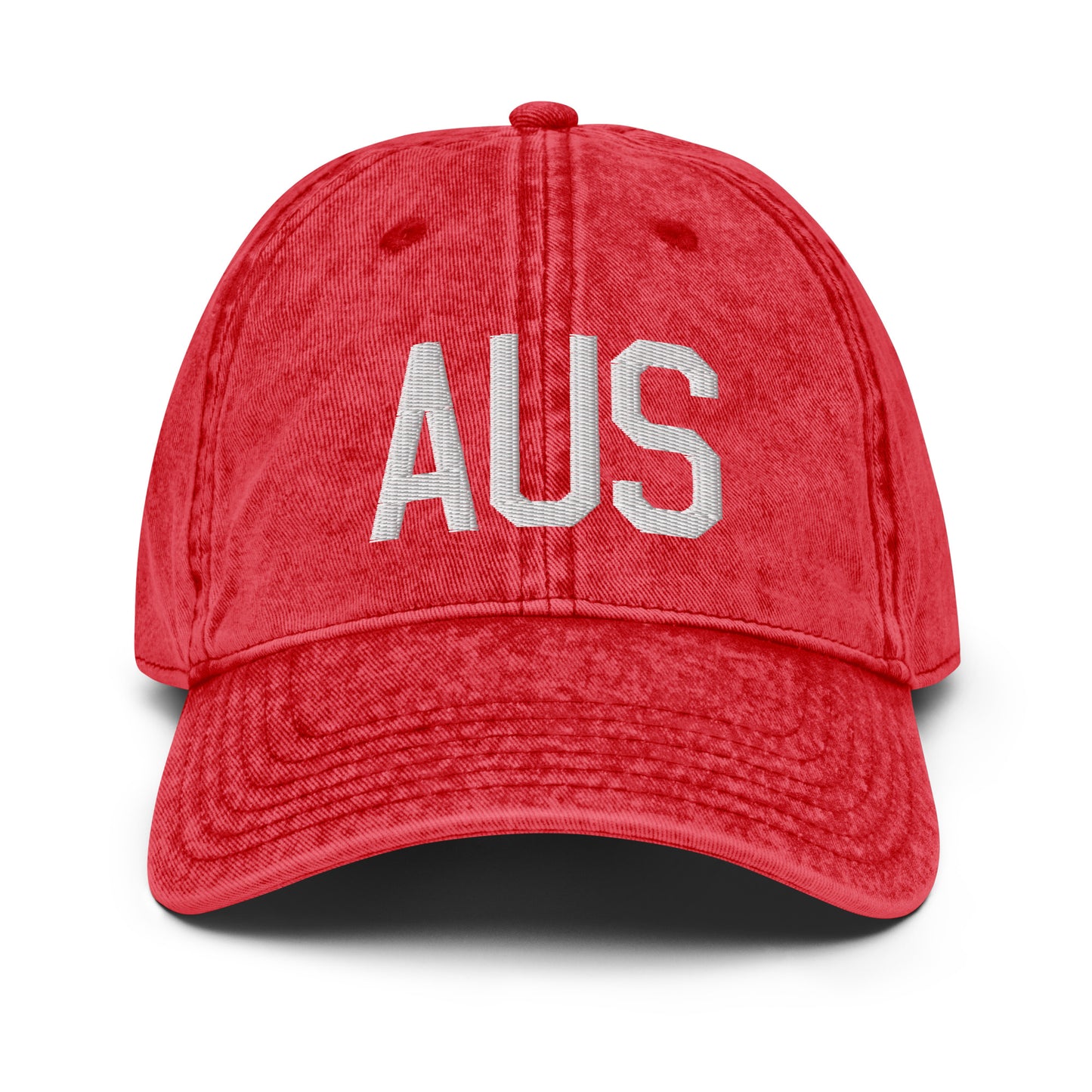 Airport Code Twill Cap - White • AUS Austin • YHM Designs - Image 22