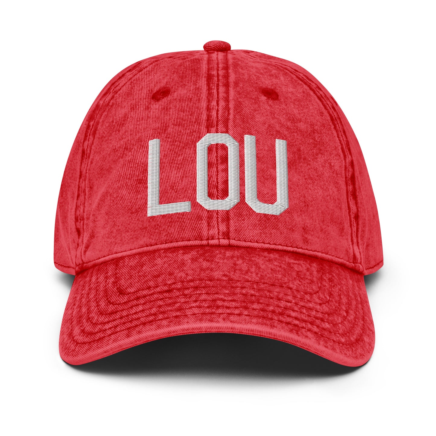 Airport Code Twill Cap - White • LOU Louisville • YHM Designs - Image 22