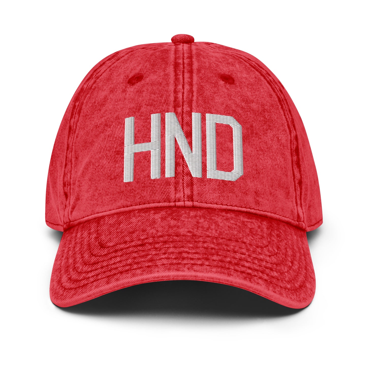 Airport Code Twill Cap - White • HND Tokyo • YHM Designs - Image 22