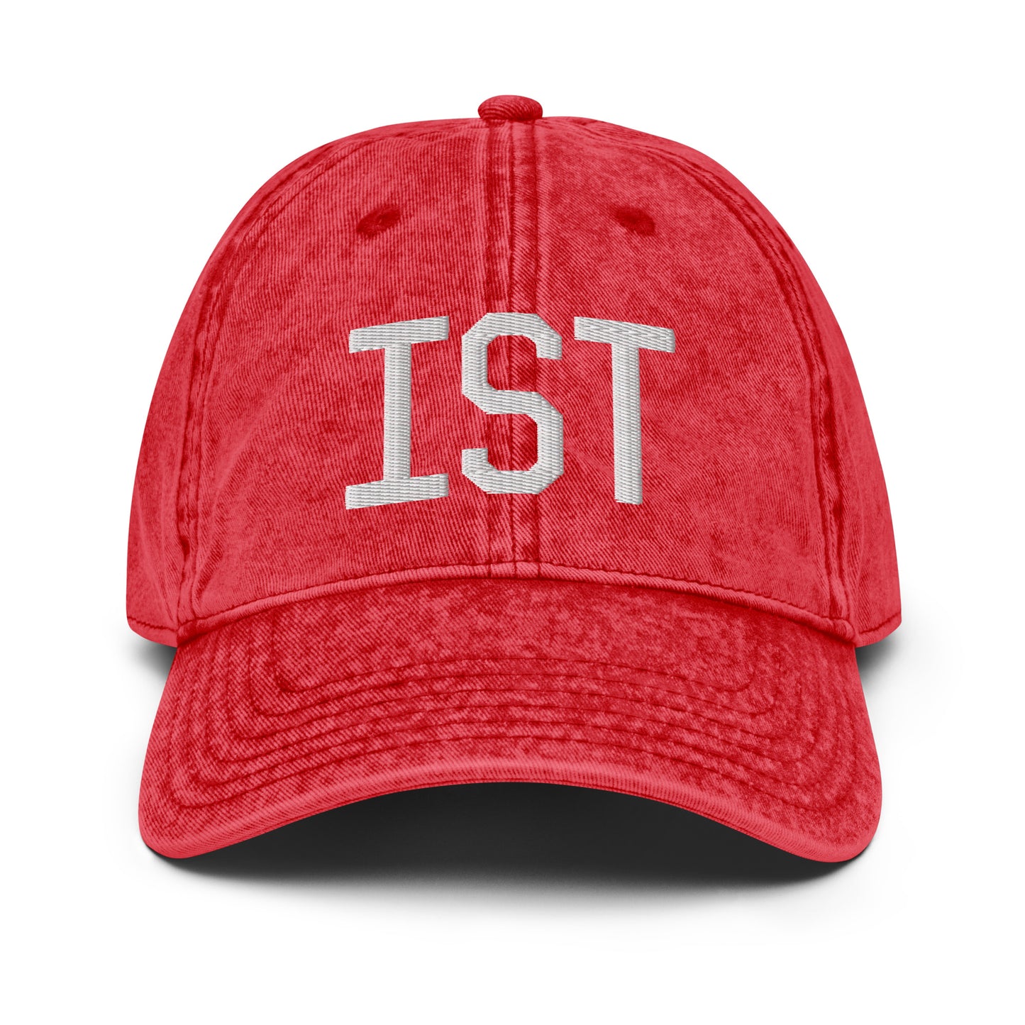Airport Code Twill Cap - White • IST Istanbul • YHM Designs - Image 22