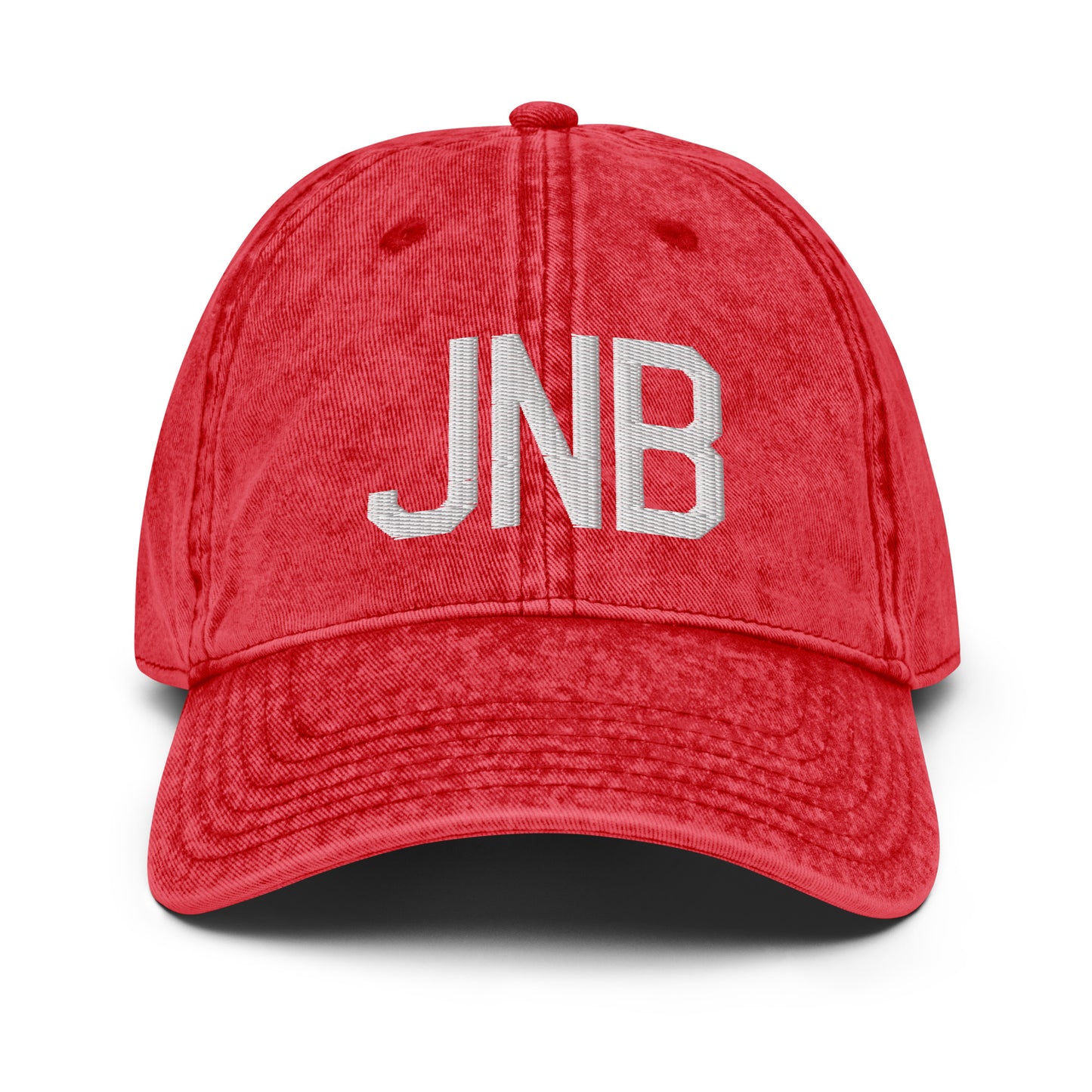 Airport Code Twill Cap - White • JNB Johannesburg • YHM Designs - Image 22