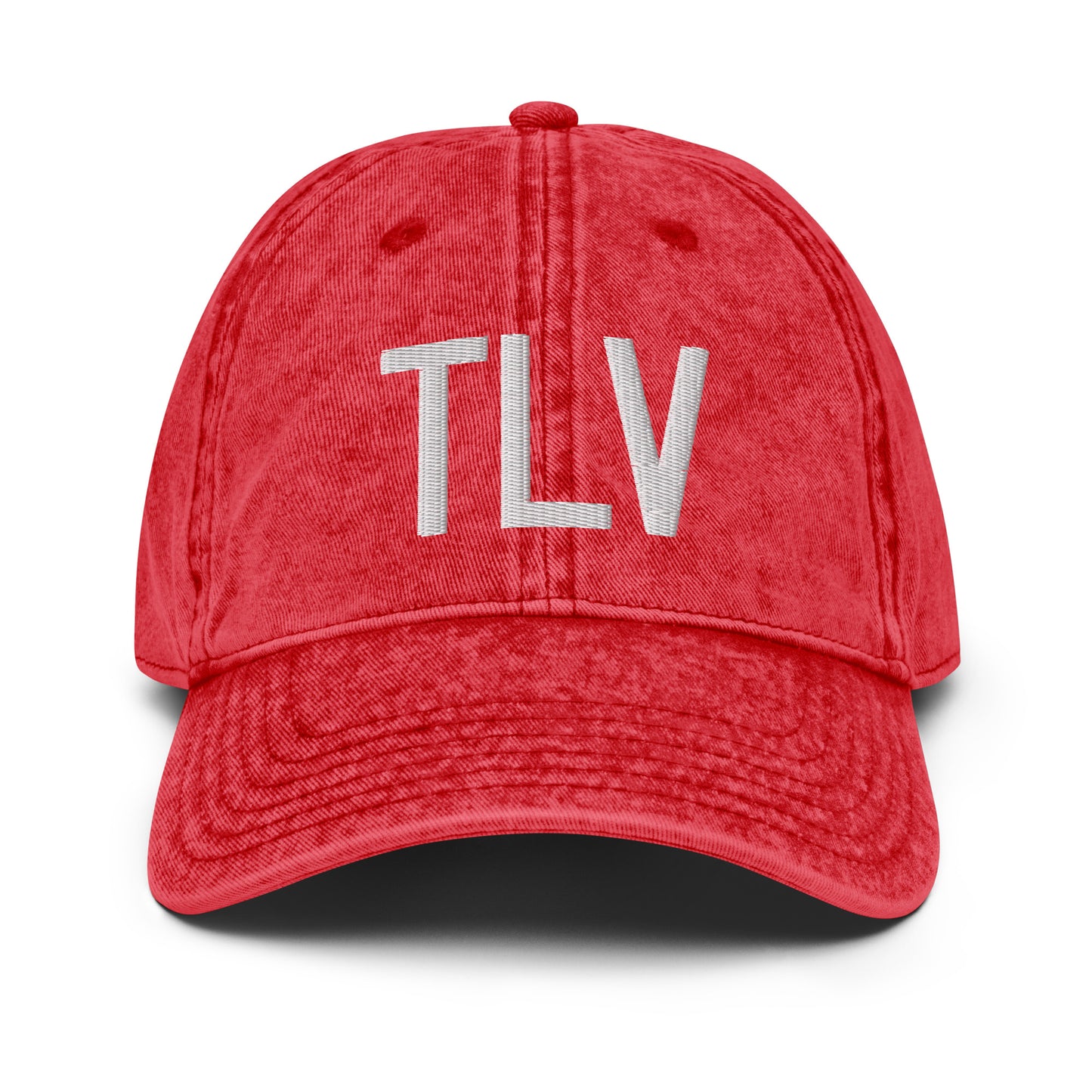 Airport Code Twill Cap - White • TLV Tel Aviv • YHM Designs - Image 22