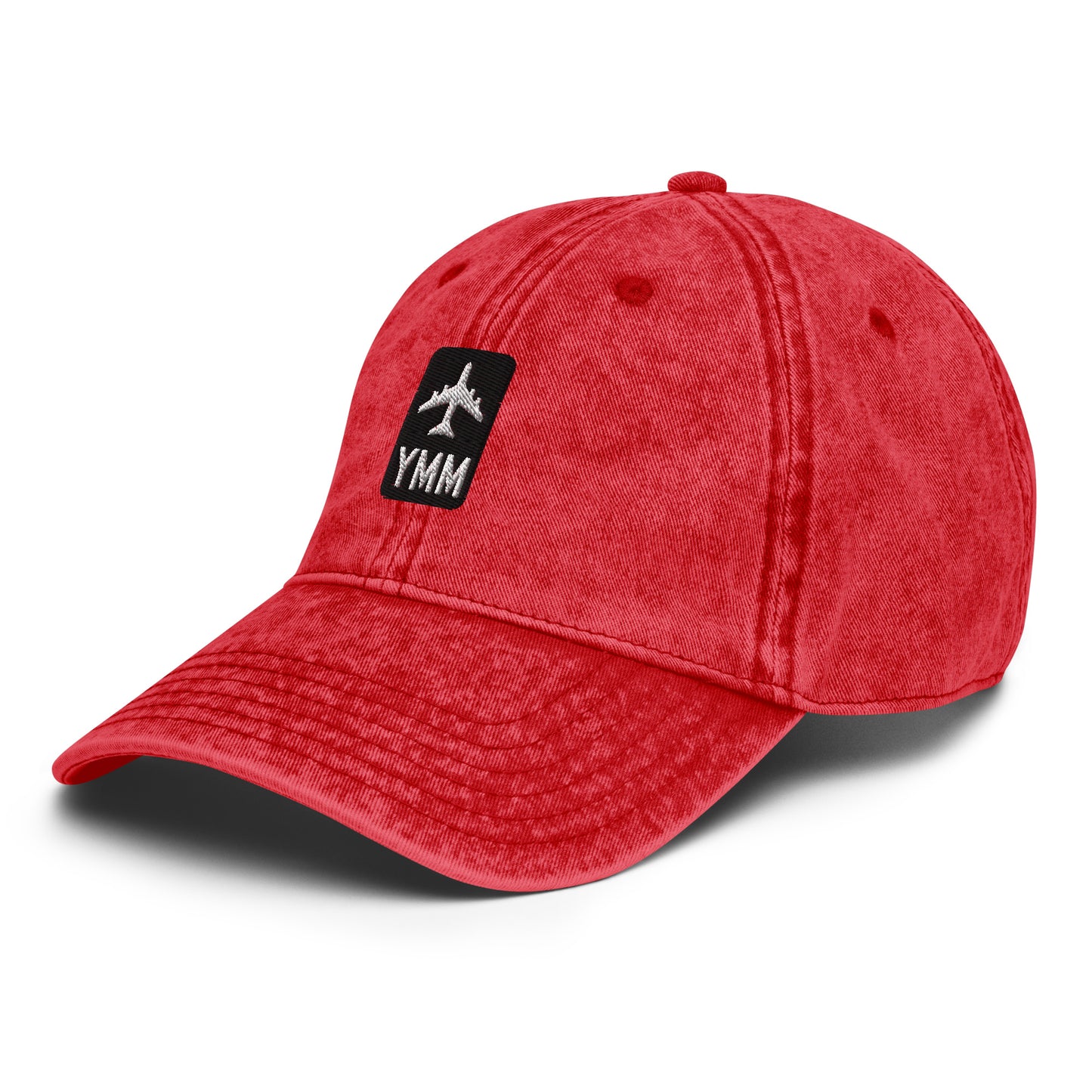 Jetliner Vintage Cotton Twill Baseball Cap • Black/White • YMM Fort McMurray • YHM Designs - Image 18