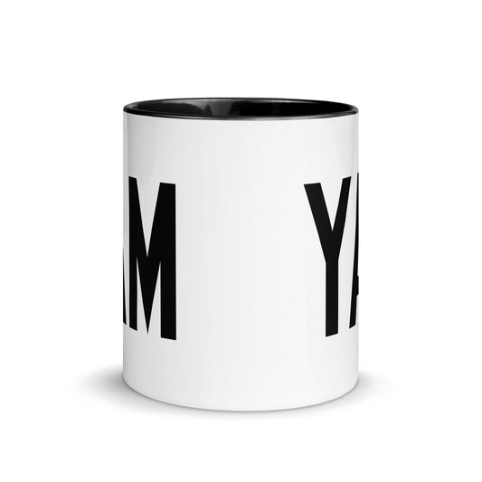 Aviation-Theme Coffee Mug - Black • YAM Sault-Ste-Marie • YHM Designs - Image 02