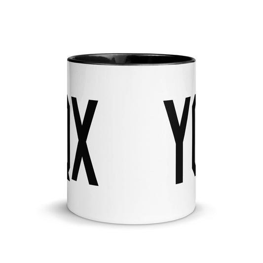 Aviation-Theme Coffee Mug - Black • YQX Gander • YHM Designs - Image 02