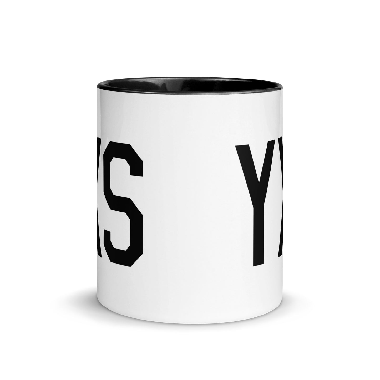 Aviation-Theme Coffee Mug - Black • YXS Prince George • YHM Designs - Image 02