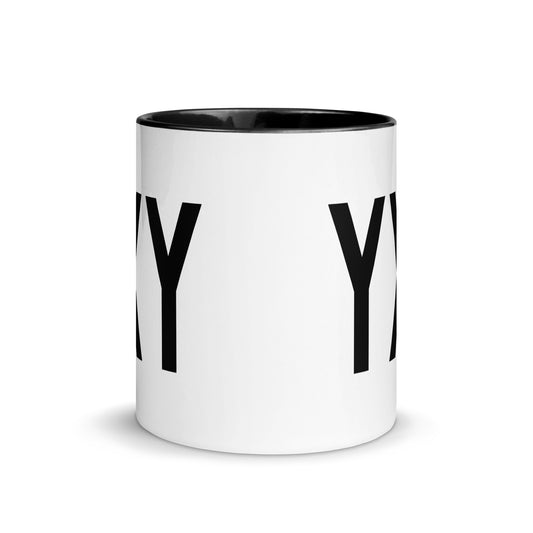 Aviation-Theme Coffee Mug - Black • YXY Whitehorse • YHM Designs - Image 02