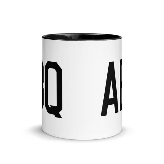 Aviation-Theme Coffee Mug - Black • ABQ Albuquerque • YHM Designs - Image 02