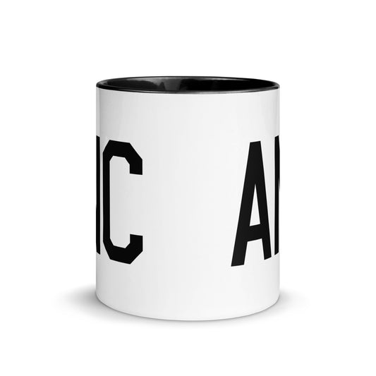 Aviation-Theme Coffee Mug - Black • ANC Anchorage • YHM Designs - Image 02