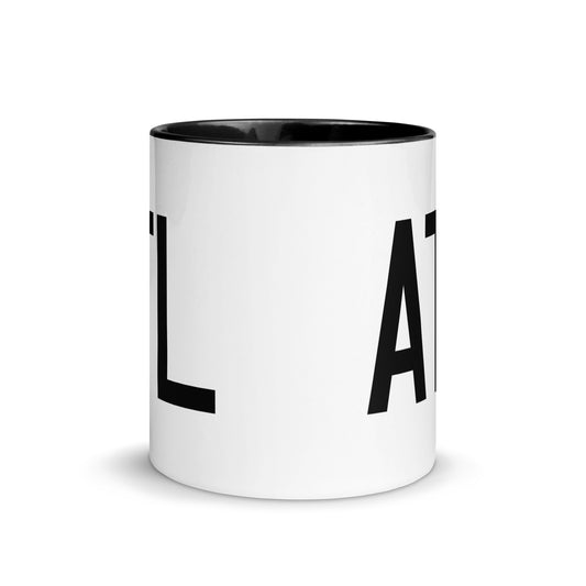 Aviation-Theme Coffee Mug - Black • ATL Atlanta • YHM Designs - Image 02