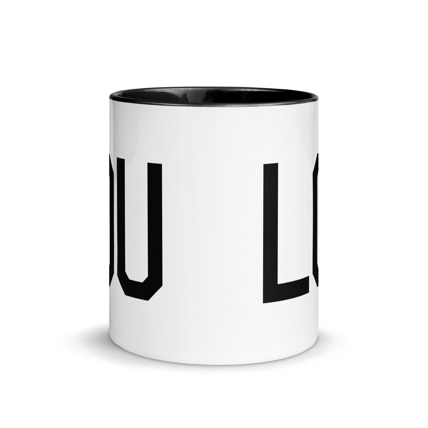 Aviation-Theme Coffee Mug - Black • LOU Louisville • YHM Designs - Image 02
