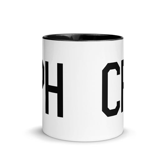 CPH Copenhagen Coffee Mug • Air Force Lettering in Black • YHM Designs - Image 02