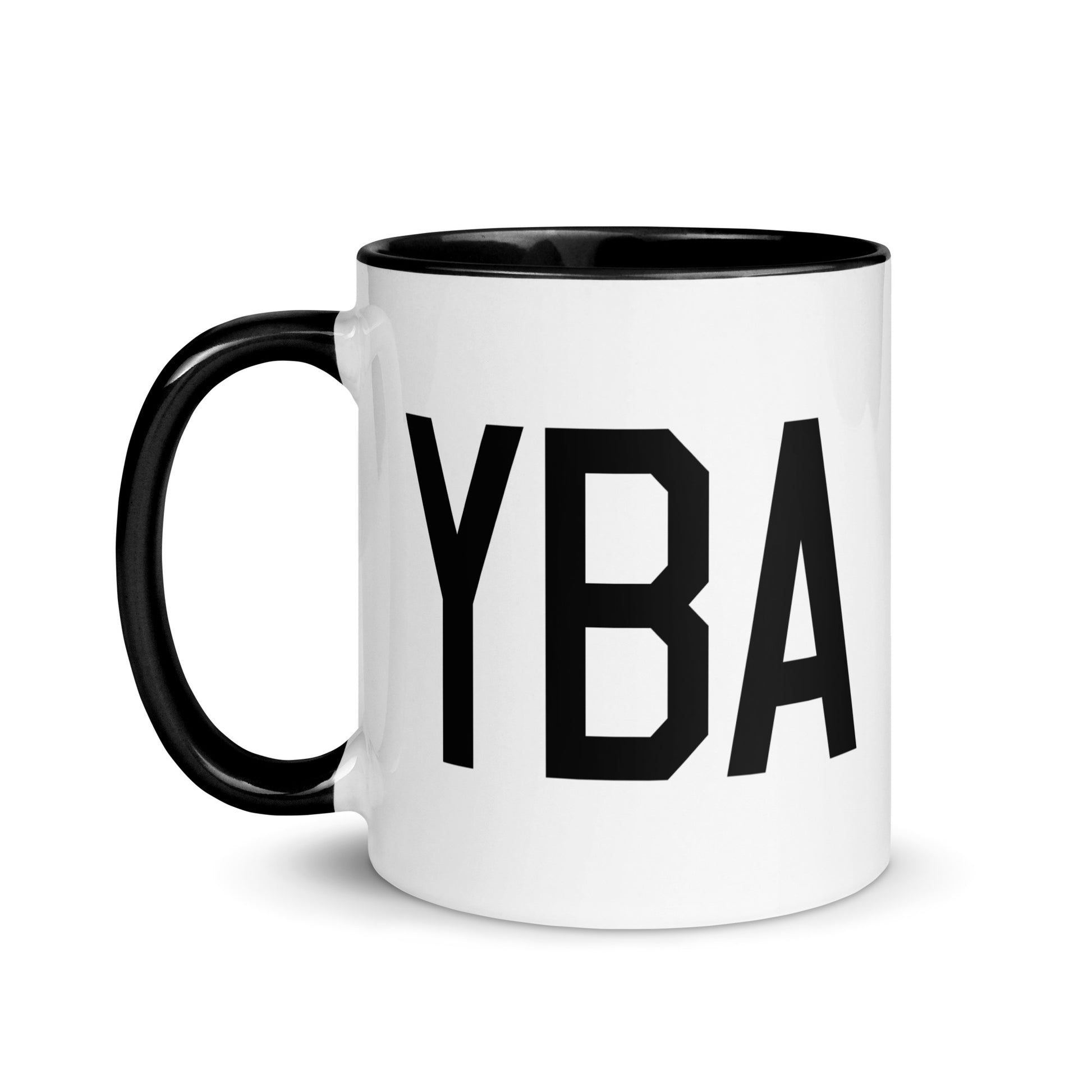 Aviation-Theme Coffee Mug - Black • YBA Banff • YHM Designs - Image 03