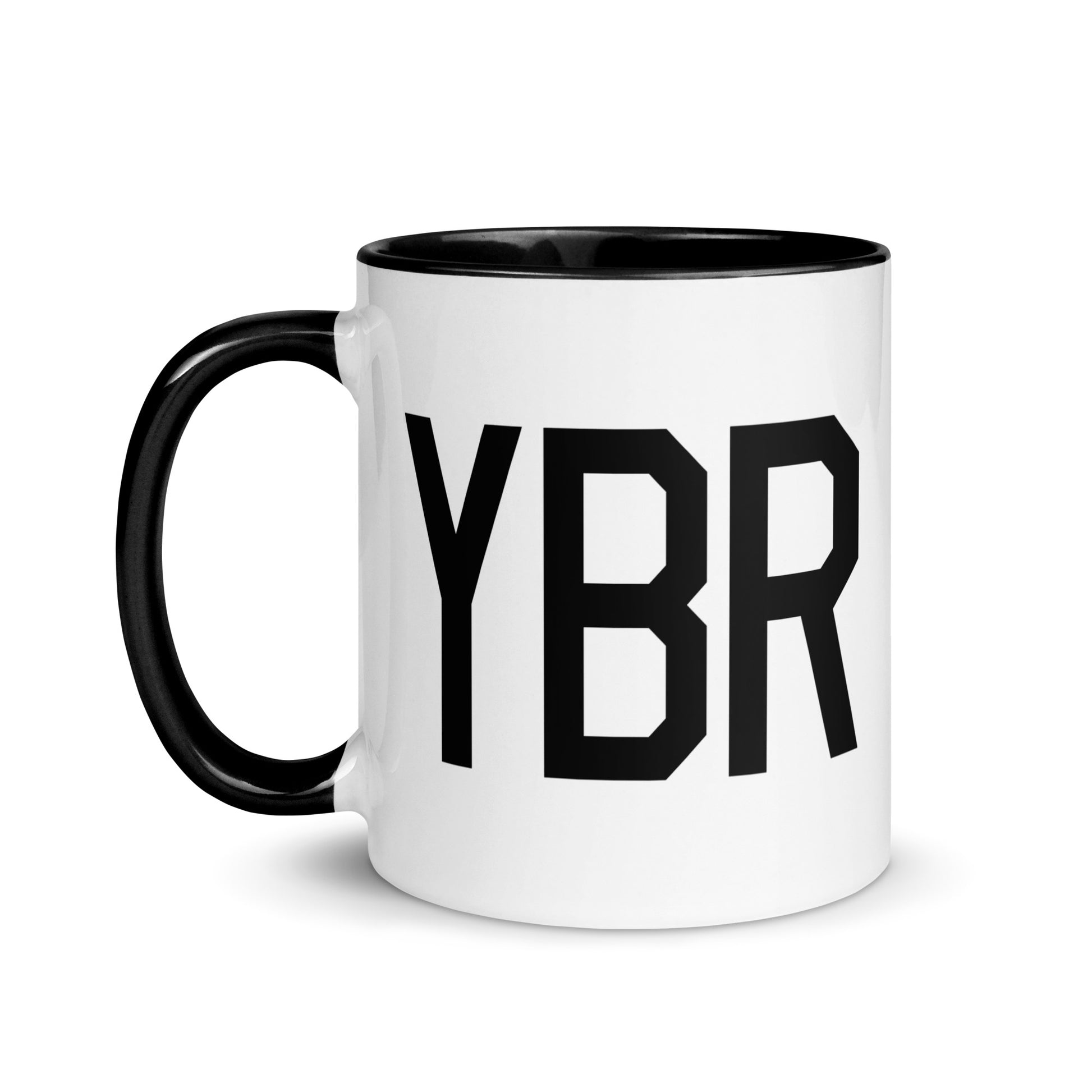 Aviation-Theme Coffee Mug - Black • YBR Brandon • YHM Designs - Image 03