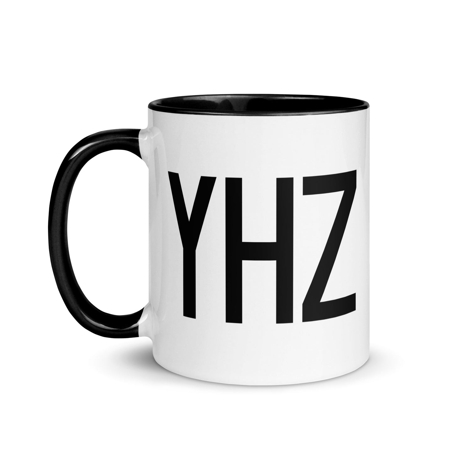 Aviation-Theme Coffee Mug - Black • YHZ Halifax • YHM Designs - Image 03