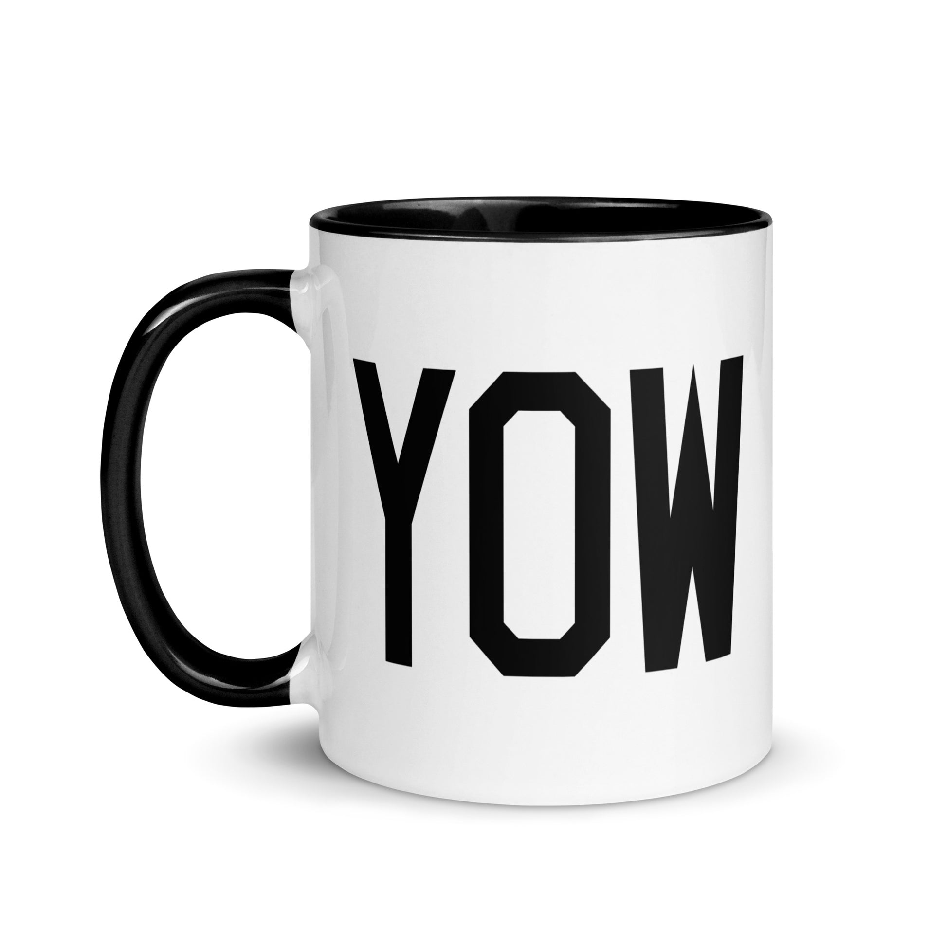Aviation-Theme Coffee Mug - Black • YOW Ottawa • YHM Designs - Image 03