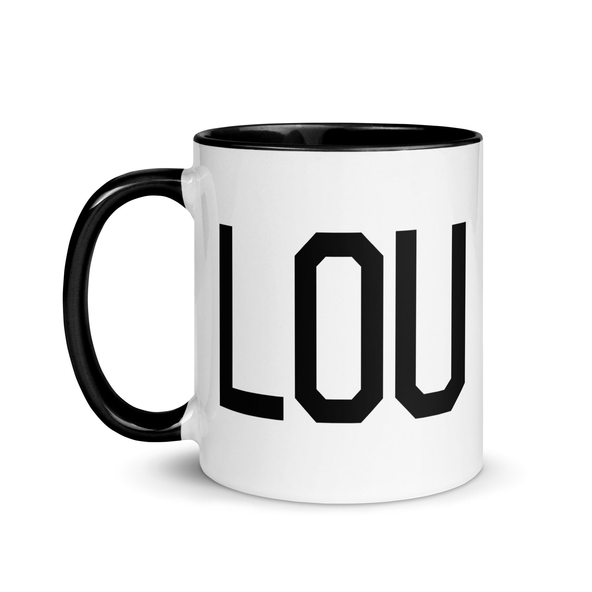 Aviation-Theme Coffee Mug - Black • LOU Louisville • YHM Designs - Image 03