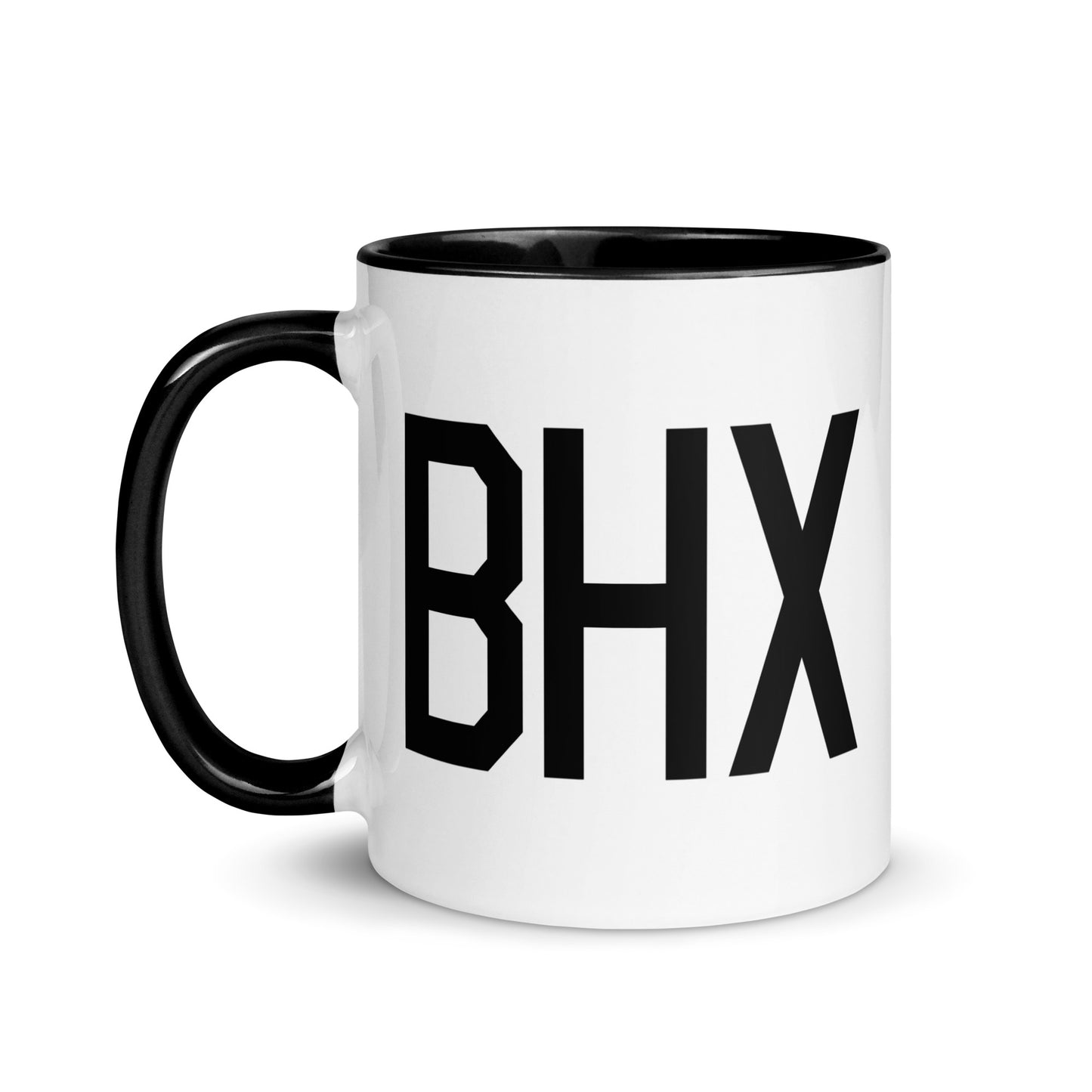 Aviation-Theme Coffee Mug - Black • BHX Birmingham • YHM Designs - Image 03