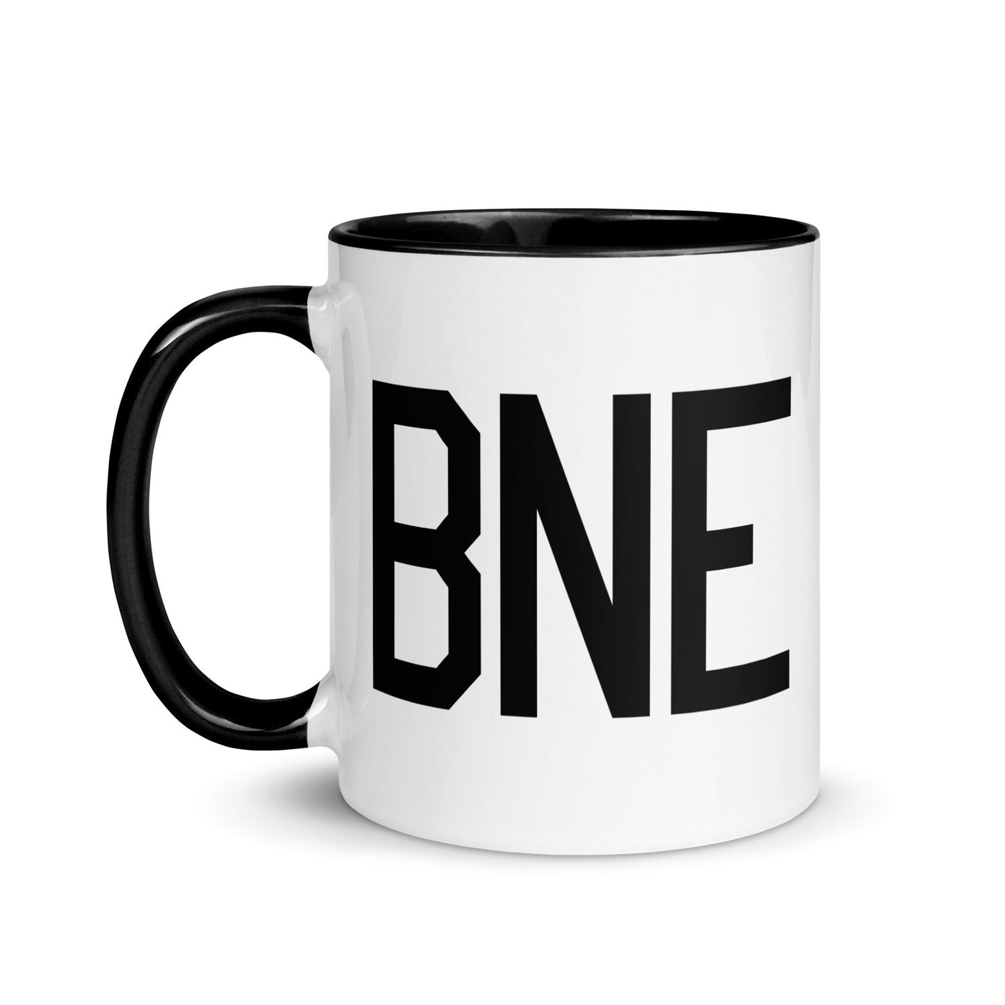 Aviation-Theme Coffee Mug - Black • BNE Brisbane • YHM Designs - Image 03