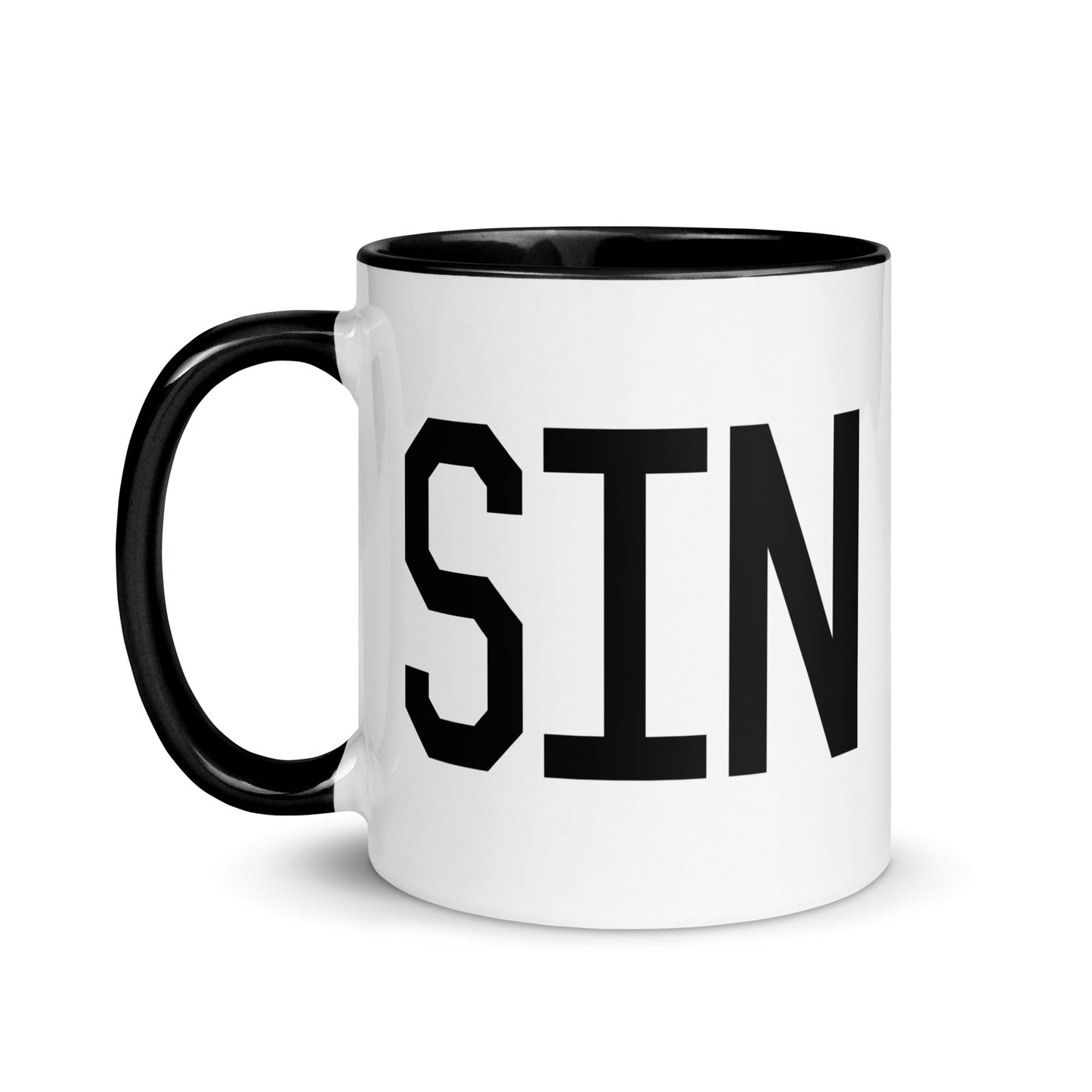 Aviation-Theme Coffee Mug - Black • SIN Singapore • YHM Designs - Image 03