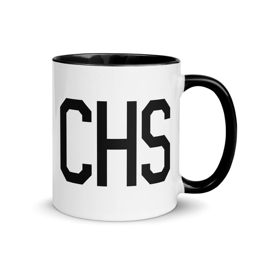 CHS Charleston Coffee Mug • Air Force Lettering in Black • YHM Designs - Image 01
