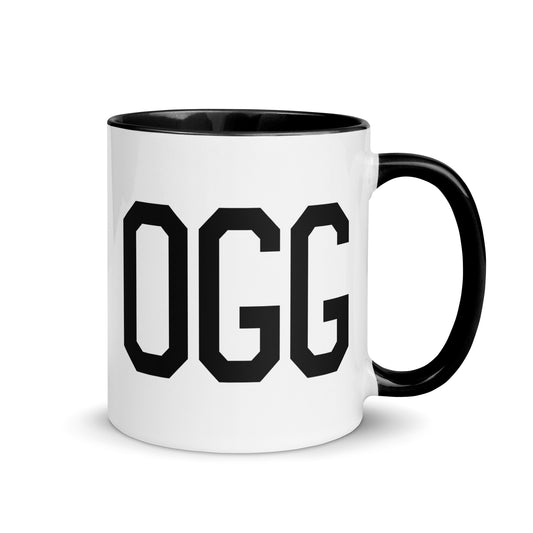 Aviation-Theme Coffee Mug - Black • OGG Maui • YHM Designs - Image 01
