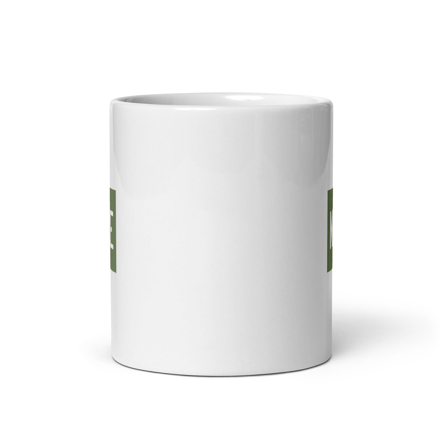 Aviation Gift Coffee Mug - Camouflage Green • MKE Milwaukee • YHM Designs - Image 03