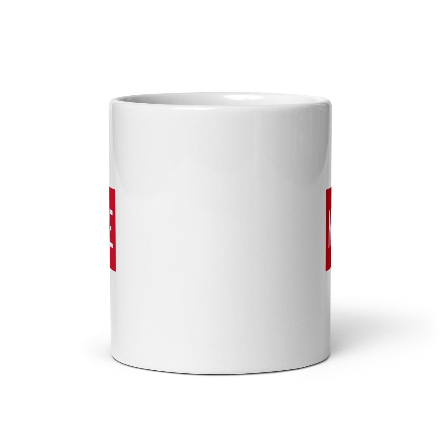 Aviator Gift Coffee Mug - Crimson Red • MKE Milwaukee • YHM Designs - Image 03