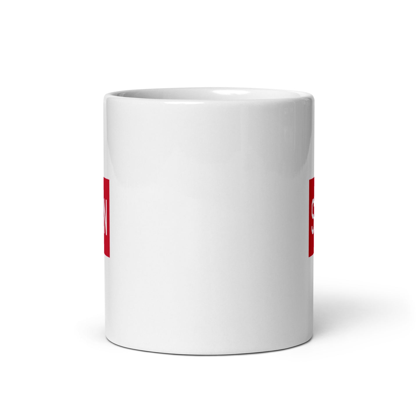 Aviator Gift Coffee Mug - Crimson Red • SAN San Diego • YHM Designs - Image 03