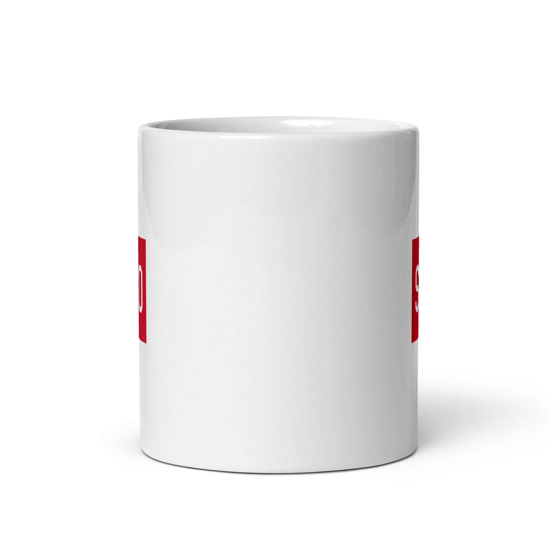 SFO San Francisco Coffee Mug • Air Force Lettering in Crimson Red • YHM Designs - Image 03