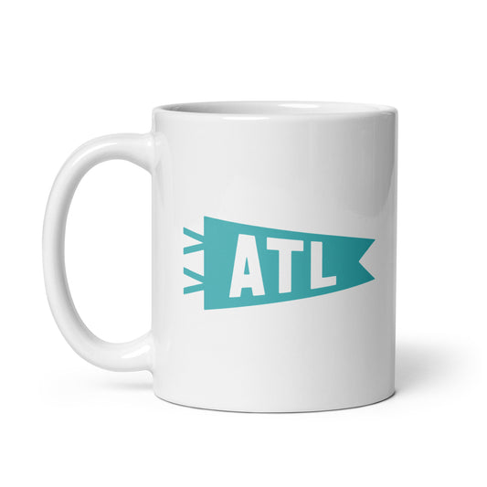 ATL Atlanta Coffee Mug • Banner Design in Viking Blue • YHM Designs - Image 02