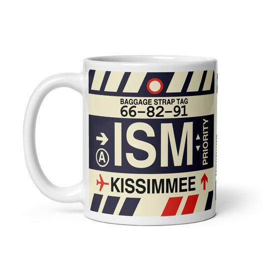 ISM Kissimmee Coffee Mug • Jet Age Baggage Tag Design • YHM Designs - Image 02