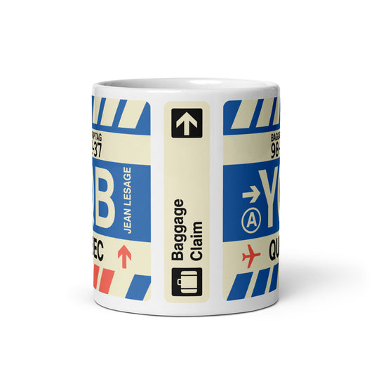 Travel Gift Coffee Mug • YQB Quebec City • YHM Designs - Image 02