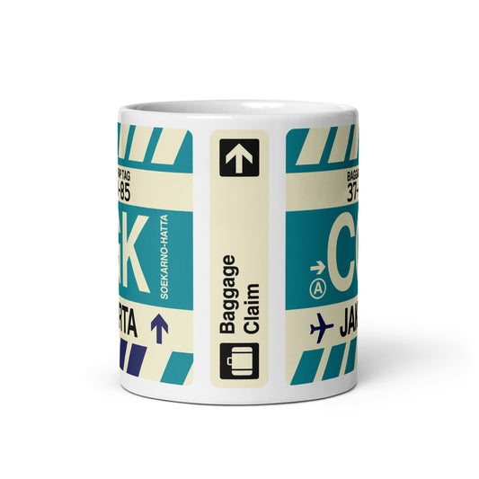 Travel Gift Coffee Mug • CGK Jakarta Souvenir • YHM Designs - Image 02
