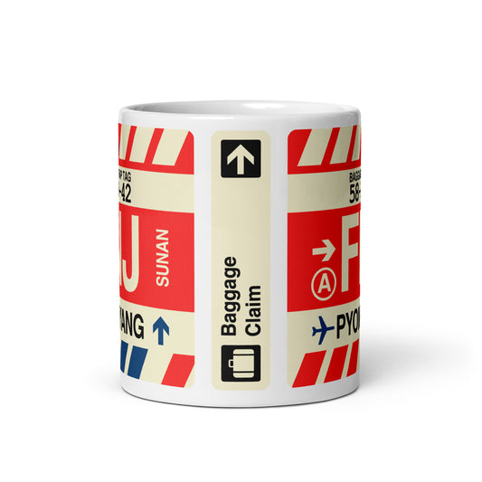 Travel Gift Coffee Mug • FNJ Pyongyang Souvenir • YHM Designs - Image 02