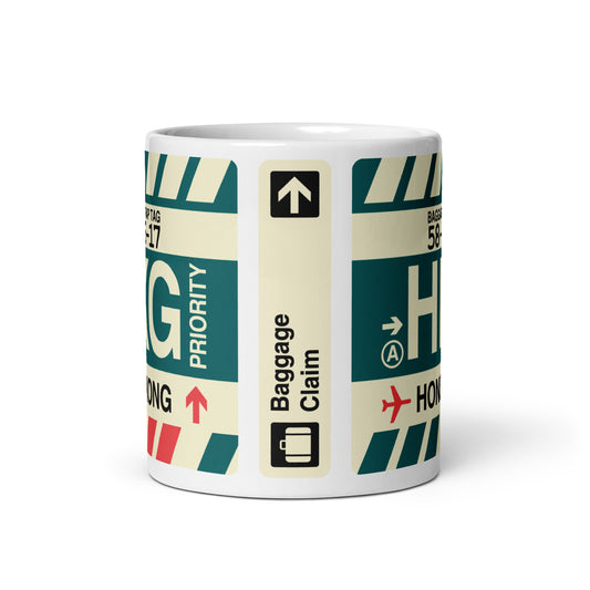 Travel Gift Coffee Mug • HKG Hong Kong Souvenir • YHM Designs - Image 02