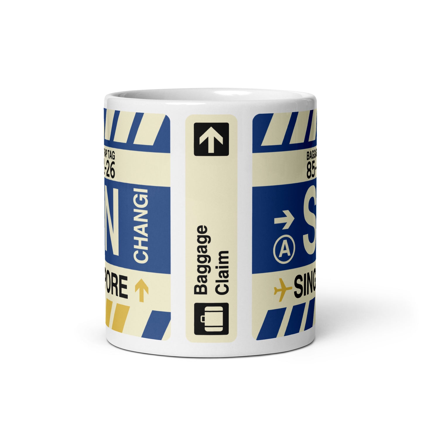 Travel-Themed Coffee Mug • SIN Singapore • YHM Designs - Image 02