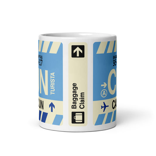 Travel Gift Coffee Mug • CUN Cancun • YHM Designs - Image 02