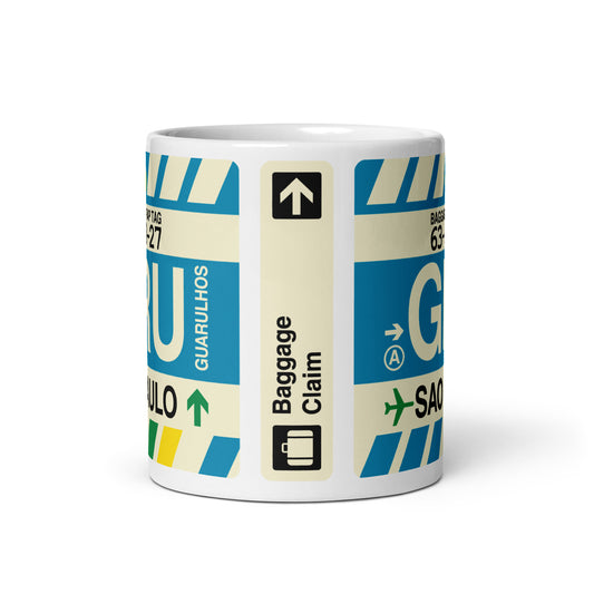 Travel Gift Coffee Mug • GRU Sao Paulo Souvenir • YHM Designs - Image 02