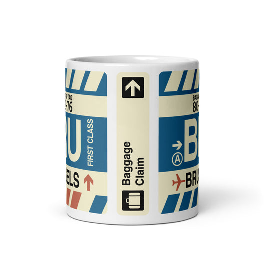 Travel Gift Coffee Mug • BRU Brussels Souvenir • YHM Designs - Image 02