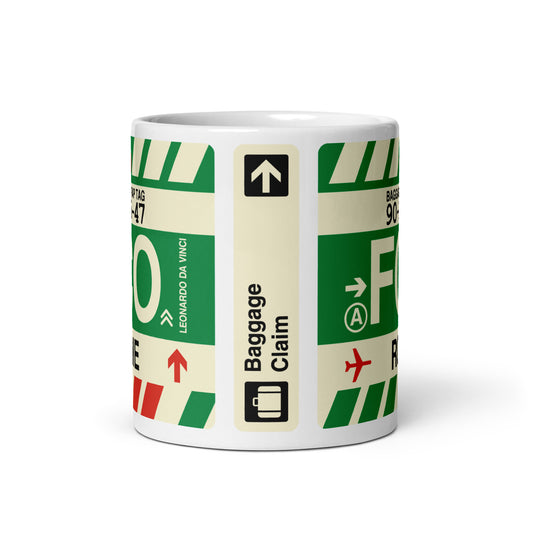 Travel Gift Coffee Mug • FCO Rome • YHM Designs - Image 02