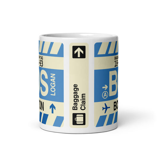 Travel Gift Coffee Mug • BOS Boston • YHM Designs - Image 02