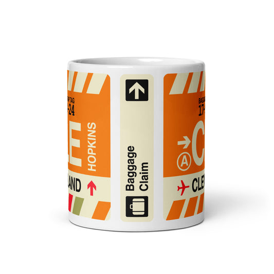 Travel Gift Coffee Mug • CLE Cleveland • YHM Designs - Image 02