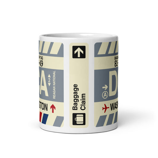Travel Gift Coffee Mug • DCA Washington • YHM Designs - Image 02