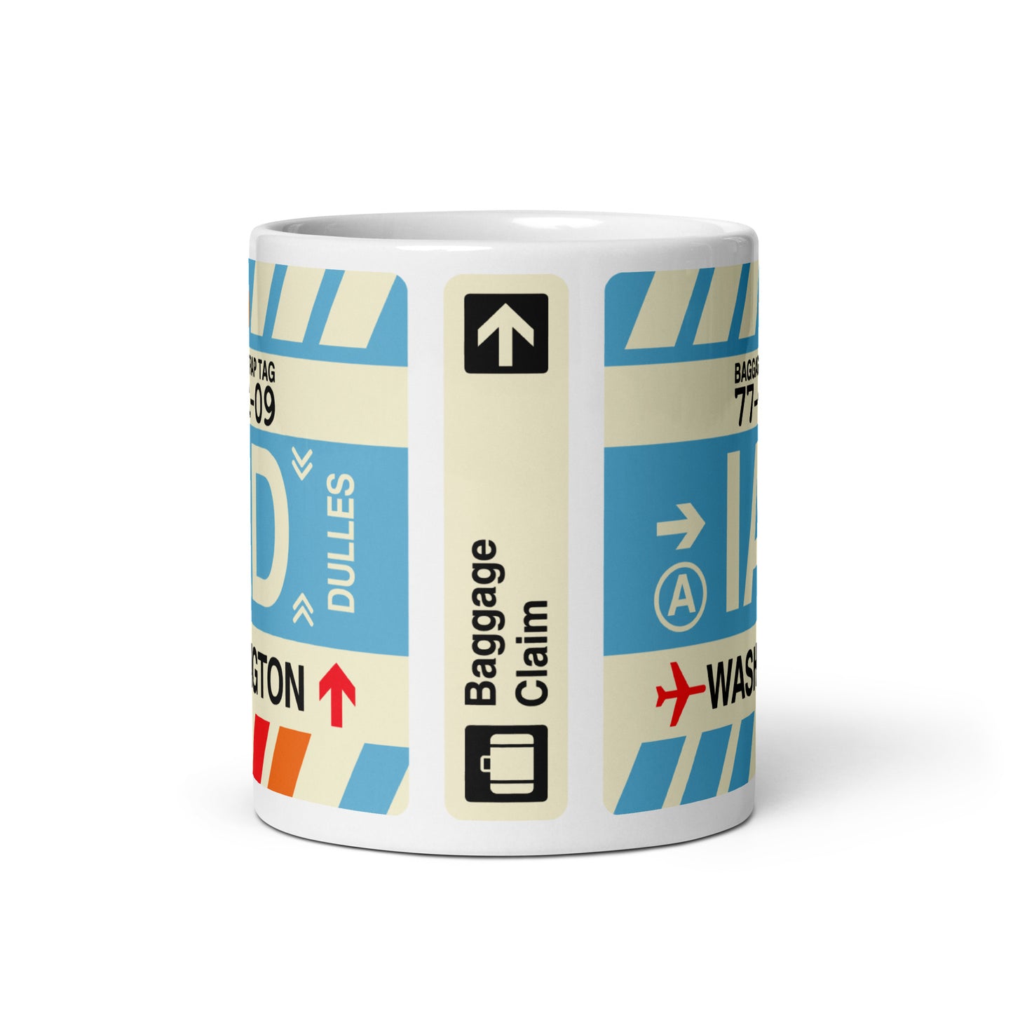 Travel Gift Coffee Mug • IAD Washington Souvenir • YHM Designs - Image 02