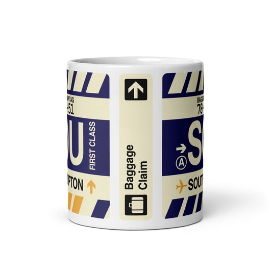 Travel Gift Coffee Mug • SOU Southampton Souvenir • YHM Designs - Image 02