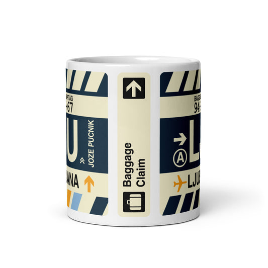 Travel Gift Coffee Mug • LJU Ljubljana Souvenir • YHM Designs - Image 02